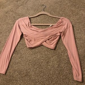 Pink Criss-Cross Top